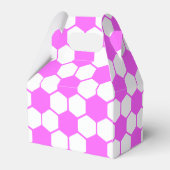 Rosa Fußball-Bälle Schwarz-Weiß Custom Geschenkschachtel (Rückseite)