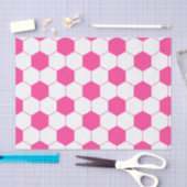 Rosa Fußball-Fußball-Ball-Muster Seidenpapier (Handwerk)