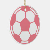 Rosa Fußball Keramikornament (Rechts)