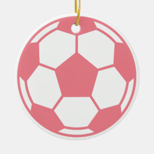 Rosa Fußball Keramikornament