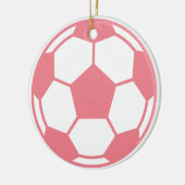 Rosa Fußball Keramikornament (Links)