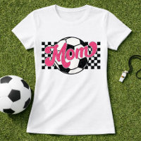 Rosa Fußball-Mama Retro-Grafik