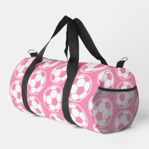 Rosa Fußball-Muster Screwball-Grafiken Duffle Bag