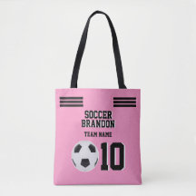 Rosa Fußball Rosa Tasche Sport Fußball Monogramm