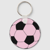 Rosa Fußball Schlüsselanhänger (Rückseite)