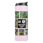 Rosa Fußball Thermosbecher (Nach links gedreht)