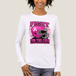 Rosa Fußballhelm Brustkrebs-Bewusstsein-Shirt Tri-Blend Shirt