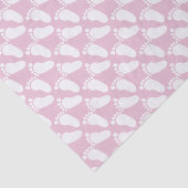 Rosa Fußspuren Mädchen Duschgeschenk Seidenpapier (Ausschnitt)