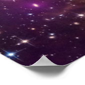 Rosa Galaxie Nebula Universum Supernova Sterne Nac Poster (Ecke)