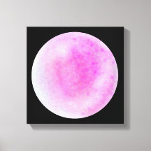 Rosa Galaxie Orb - Rosa und weiße Leinwand - Print