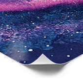 Rosa Galaxie Poster (Ecke)