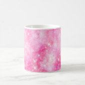 Rosa Galaxie Universum Kaffeetasse (Mittel)