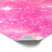Rosa Galaxie Universum Poster (Ecke)