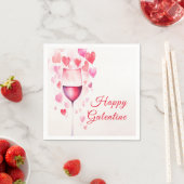 Rosa Galentine Serviette (Beispiel)