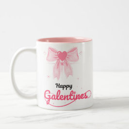 Rosa Galentine Tag Tasse Valentinstag