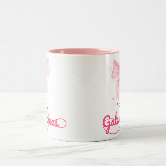 Rosa Galentine Tag Tasse Valentinstag (Mittel)