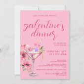Rosa Galentines Giro del Malcantone Party Einladung (Vorderseite)