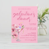 Rosa Galentines Giro del Malcantone Party Einladung (Stehend Vorderseite)