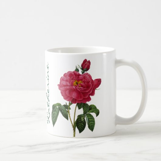 Rosa Gallica Kaffeetasse (Rechts)