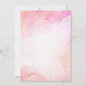 Rosa Ganesha lotus Indische Hochzeitsvorlage Einladung (Rückseite)