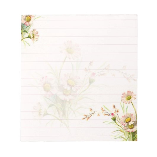 Rosa Gänse Notizblock (Vorderseite)