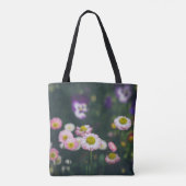 Rosa Gänse und Stiefmütterchen im Grünen Tasche (Rückseite)