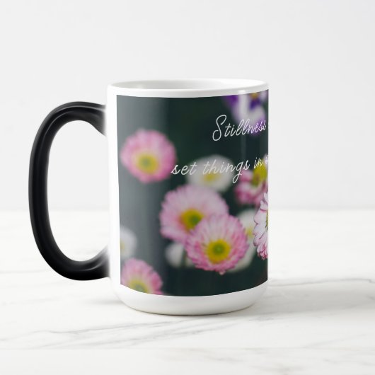 Rosa Gänse und Stiefmütterchen im Grünen Verwandlungstasse (Links)