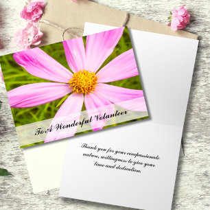 Rosa Gänseblümchen Danke Ehrenamtlicher