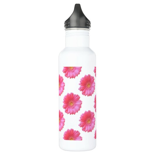 Rosa Gänseblümchen Edelstahlflasche (Links)