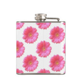 Rosa Gänseblümchen Flachmann (Rückseite)