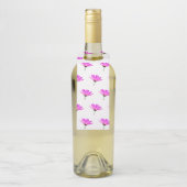 Rosa Gänseblümchen Flaschenanhänger (Auf Flasche)