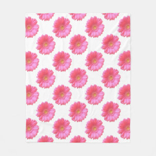 Rosa Gänseblümchen Fleecedecke