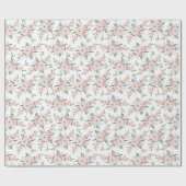 Rosa Gänseblümchen Flüstern Geschenkpapier (Flach)