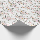 Rosa Gänseblümchen Flüstern Geschenkpapier (Ecke)