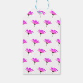 Rosa Gänseblümchen Geschenkanhänger (Rückseite)