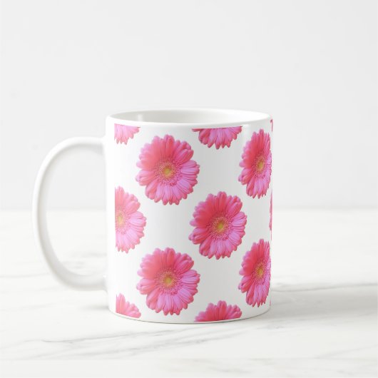 Rosa Gänseblümchen Kaffeetasse (Links)