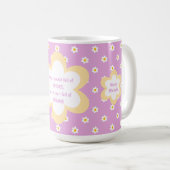 Rosa Gänseblümchen-Kette 450g Klassiker Kaffeetasse (VorderseiteRechts)