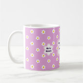 Rosa Gänseblümchen-Kette Klassiker Kaffeetasse (Links)