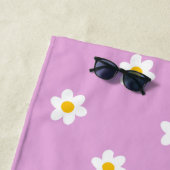 Rosa Gänseblümchen-Kette  Strandtuch (Beispiel)