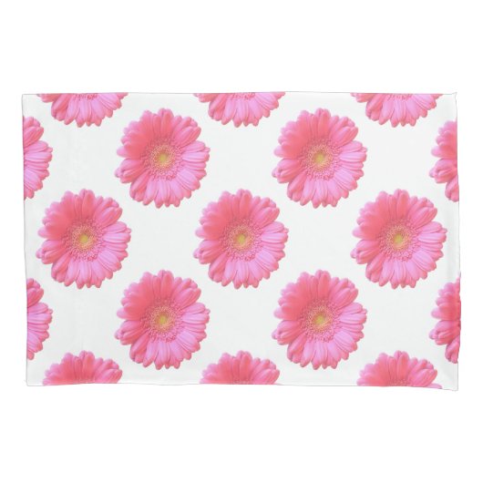 Rosa Gänseblümchen Kissenbezug (Vorderseite)