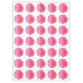 Rosa Gänseblümchen Klemmbrett (Rückseite)