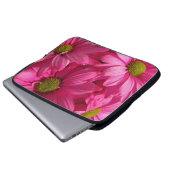 Rosa Gänseblümchen Laptopschutzhülle (Vorne Knopf)