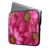Rosa Gänseblümchen Laptopschutzhülle (Vorderseite Links)
