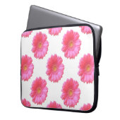 Rosa Gänseblümchen Laptopschutzhülle (Vorderseite Links)