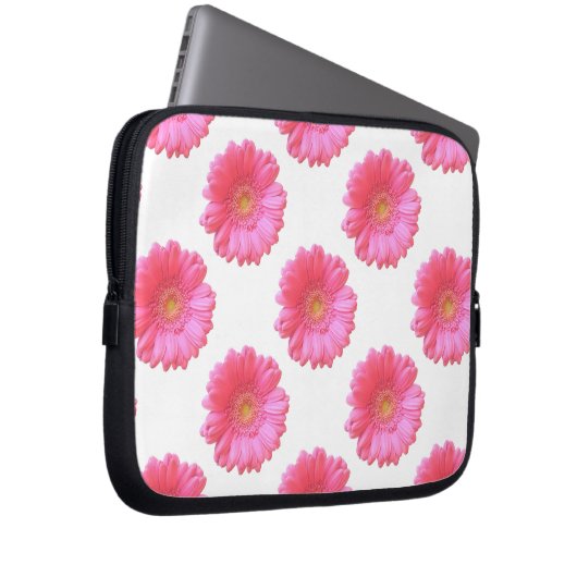 Rosa Gänseblümchen Laptopschutzhülle (Vorne Rechts)