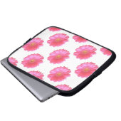 Rosa Gänseblümchen Laptopschutzhülle (Vorne Knopf)