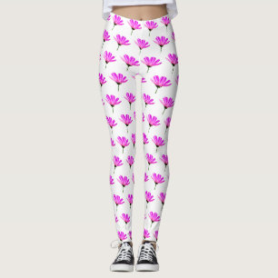 Rosa Gänseblümchen Leggings