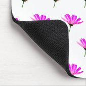 Rosa Gänseblümchen Mousepad (Ecke)