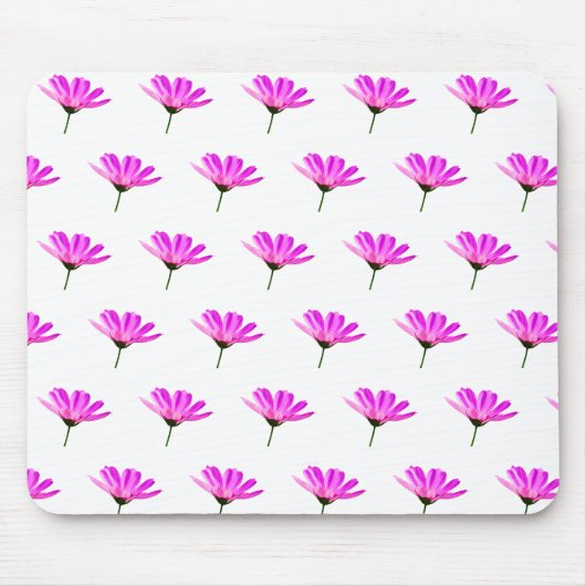 Rosa Gänseblümchen Mousepad (Vorne)