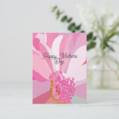 Rosa Gänseblümchen Muttertag Postkarte (Stehend Vorderseite)